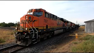 4K 60FPS: UP & BNSF Freight Trains at Binney Junction Marysville, CA