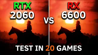 RX 6600 vs RTX 2060 | Test In 20 Games at 1080p | 2023