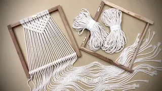 Easy to Making Macrame square knots with Frame