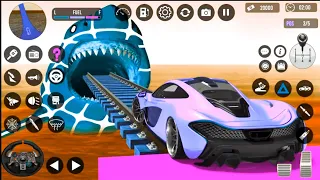 Ramp Car Stunts Racing Simulator 2024 - Impossible Mega Tracks 3D - Android GamePlay #11