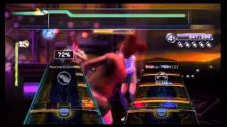 Rock Band 3 "When You Were Young" by The Killers, 100% Expert 3 players, with lyrics