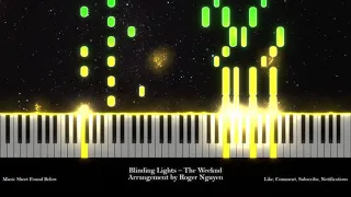 BLINDING LIGHTS - THE WEEKND | PIANO ARRANGEMENT BY ROGER NGUYEN (W/ SHEETS)