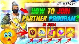 How To Join Free Fire Partner Program In 2024 🥳 Free Fire Partner Program Requirements 🤔