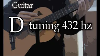 Guitar D tuning at 432 hz