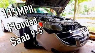 115MPH in a Flood $465 Copart 2006 Saab 9-5 Turbo