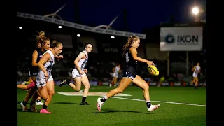 Mimi Hill - AFLW Debut Highlights - Round 1 2021 - Carlton Blues vs Collingwood Magpies