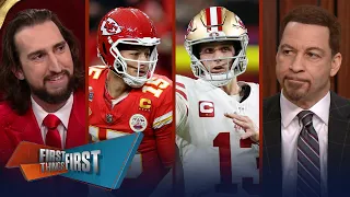 Mahomes wins SB MVP, ‘greatest accomplishment’ & Purdy impress in loss? | NFL | FIRST THINGS FIRST