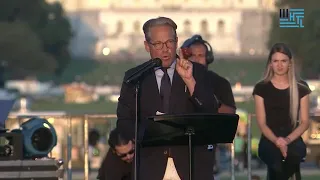 Eric Metaxas speaks at the Day of Prayer for America at the The National Mall with Sean Feucht