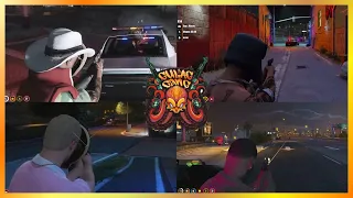 GG Ambush Cops During M-Run (Multi POVs) | NoPixel GTA RP