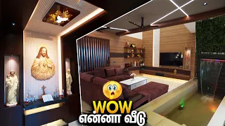 😲என்னா வீடு🏡Luxury House with Garden, Trending Kitchen & Interior Design | Mano's Try  Home Tour