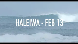 SURFING, HALEIWA - OAHU, HAWAII -  FEB13, 2021