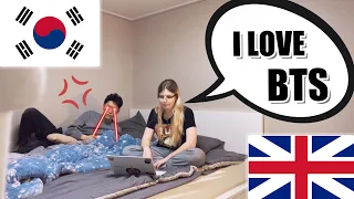 Making My Korean Boyfriend Jealous Prank | AMWF International Couple | 영국 한국 국제 커플