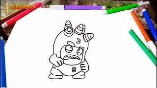 draw red oddbods || cadabra pen #1