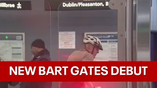 BART debuts anti-fare evasion gates at West Oakland station