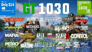 GT 1030 2GB Test in 30 Games in 2021