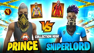 Sniper Lord Challenge Me For Collection War 😂 Richest Collection Versus 💎 - Garena Free Fire