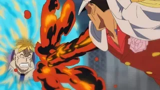 One Piece - Marco Saves Luffy From Akainu