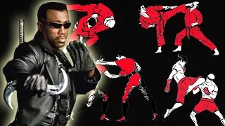 How many fighting styles does Blade know in the Blade Trilogy?