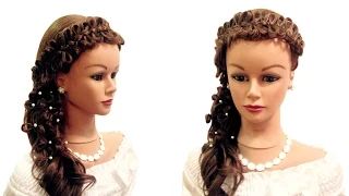 Свадебная прическа, вечерняя прическа,прическа на выпускной  Wedding prom hairstyle