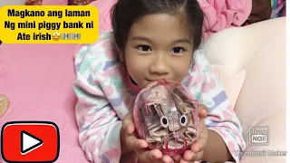 Binuksan na namin ang  mini piggy bank nia magkano kaya ang laman