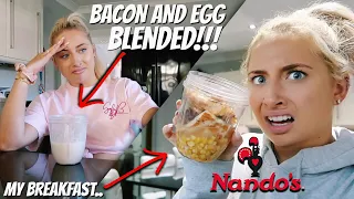 i LIQUIDISED all my FOOD for 24hours!! *blending challenge* 😳😱