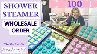 Making 100 Shower Steamers | Wholesale Order | Tips & DEMO | Vlog #12