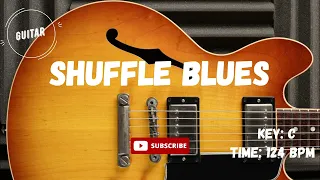 Shuffle Blues Guitar  Backing Track Jam in C ( 12 Bars Blues )
