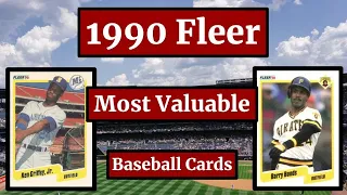 1990 Fleer Baseball Cards - 25 Most Valuable