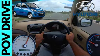 Hyundai i10 POV Test Drive India | Top-speed | Acceleration | Petrol | BUI #26 |