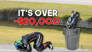 How I Wrecked My $20,000 Aprilia RSV4 1100 Factory||Track Review Gone Wrong