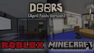 I REMADE ROBLOX DOORS "ROOMS" + "JEFF'S SHOP" IN MINECRAFT #doors #rooms #doorsnewupdate