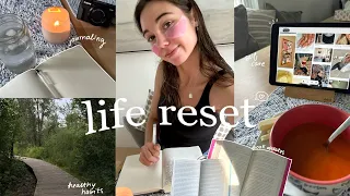 introverted life reset | deep cleaning, getting back into healthy habits & book updates