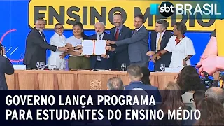 Governo anuncia valores de auxílio para alunos do ensino médio | SBT Brasil (26/01/24)