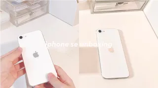 an aesthetic iphone se unboxing 💌