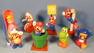 2014 SUPER MARIO SET OF 8 McDONALD'S HAPPY MEAL FULL COLLECTION VIDEO REVIEW