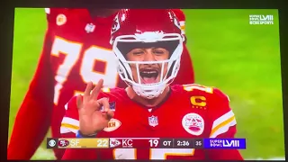 Super Bowl LVIII (58) FULL OVERTIME FINAL DRIVE!!!  Mahomes to Hardman wins game!!  Chiefs vs 49ers!