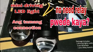 paano mag wire Ng mini driving led light