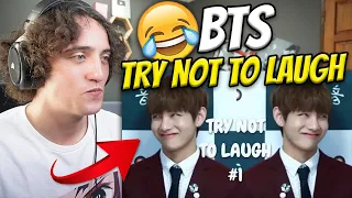 BTS TRY NOT TO LAUGH CHALLENGE #1 - Reaction !!!