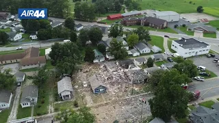 Air44 shows aftermath of massive explosion in Evansville