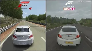 Forza Motorsport 4 vs Forza Horizon 4 - 2010 Vauxhall Insignia VXR Sound Comparison