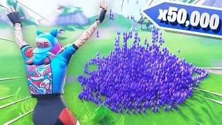 I Spawned 50,000 LLAMAS in Fortnite Creative Mode!