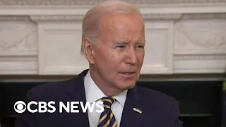 Biden says Trump's pressuring lawmakers to oppose immigration, national security bill