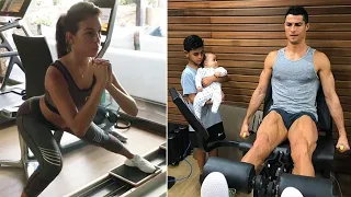 Cristiano Ronaldo and Georgina Workouts in Home Gym and Outdoors 2020