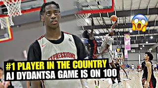 #1 PLAYER IN THE COUNTRY!! | AJ Dybantsa Game Goes 0-100 (EYBL Session 2 Highlights)