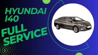 Hyundai I40, full service   Oil, Air & fuel filter 4K