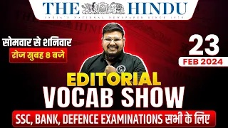 The Hindu Editorial Analysis | 23 Feb Vocab For All Govt Exams | The Hindu Vocabulary by Bhragu Sir