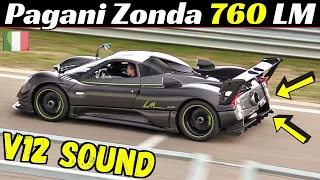 Pagani Zonda 760 LM Roadster - 💥 SCREAMING V12 N/A Engine Sound! - Exclusive Hypercar on Track