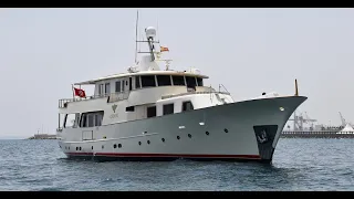 34 m Classic Gentlemen 1960 Steel Hull Motor Yacht FOR SALE Refitted & Modernized Full Walkthrough