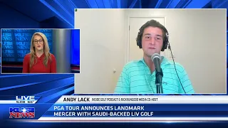 Andy Lack reacts to the PGA Tour's merger with LIV