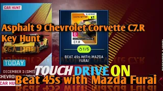 Asphalt 9 Chevrolet Corvette C7.R Key Hunt Touch Drive Guide Optimise Gaming